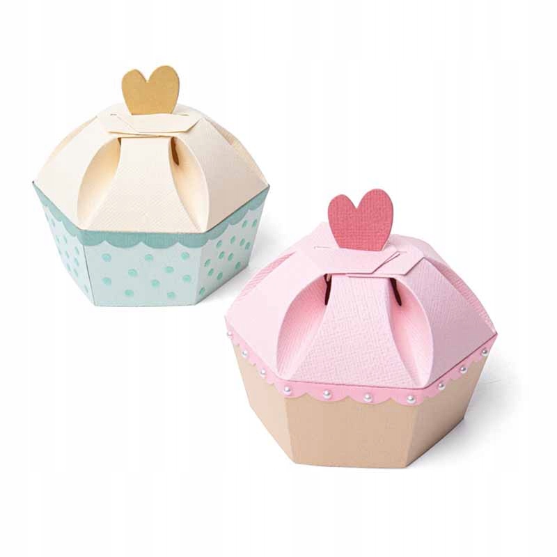 Vykrajovátka na papír Sizzix Thinlits Plus Cupcake Box krabička dortík