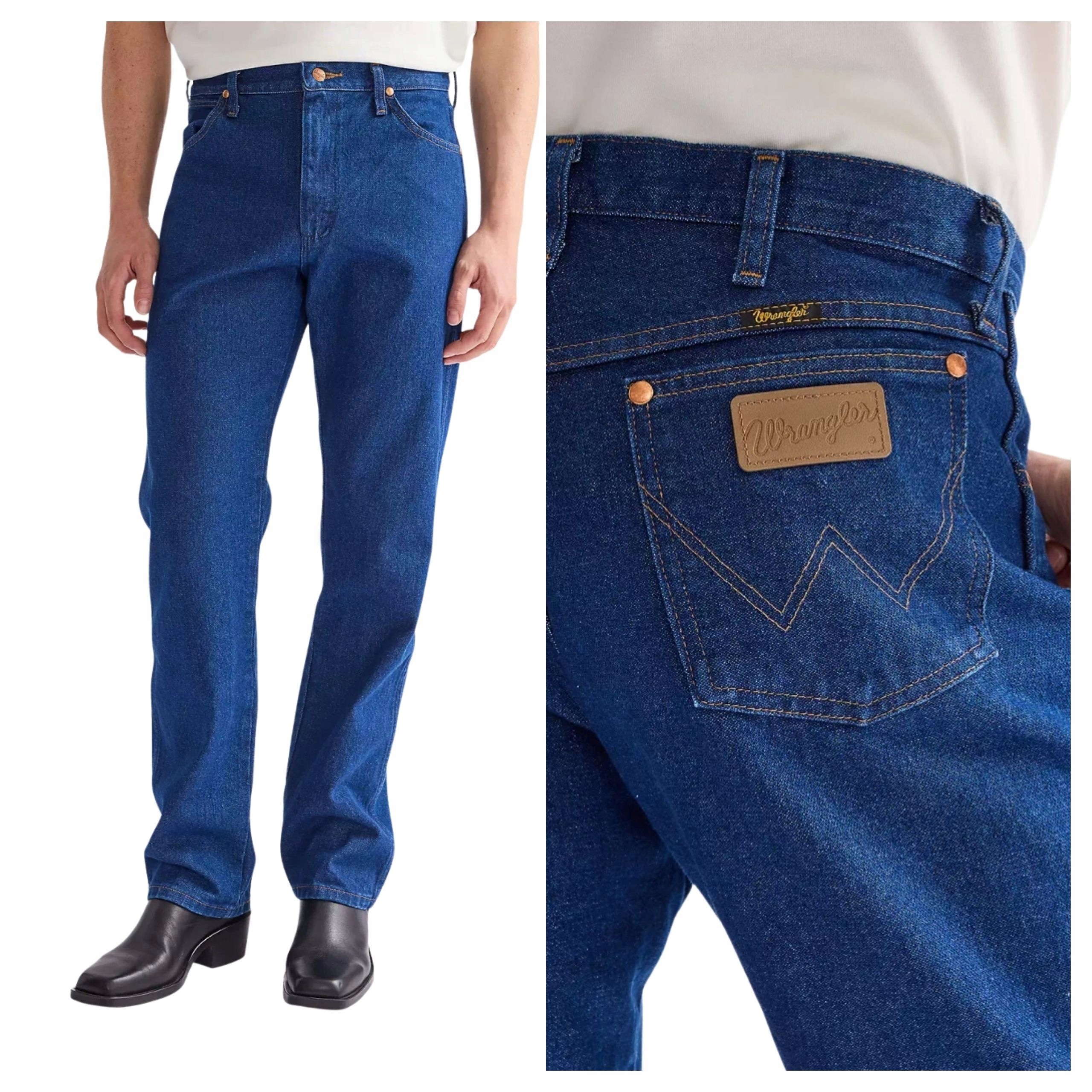 Pánské kalhoty Wrangler Cowboy Cut Modré klasické džíny W34 L32