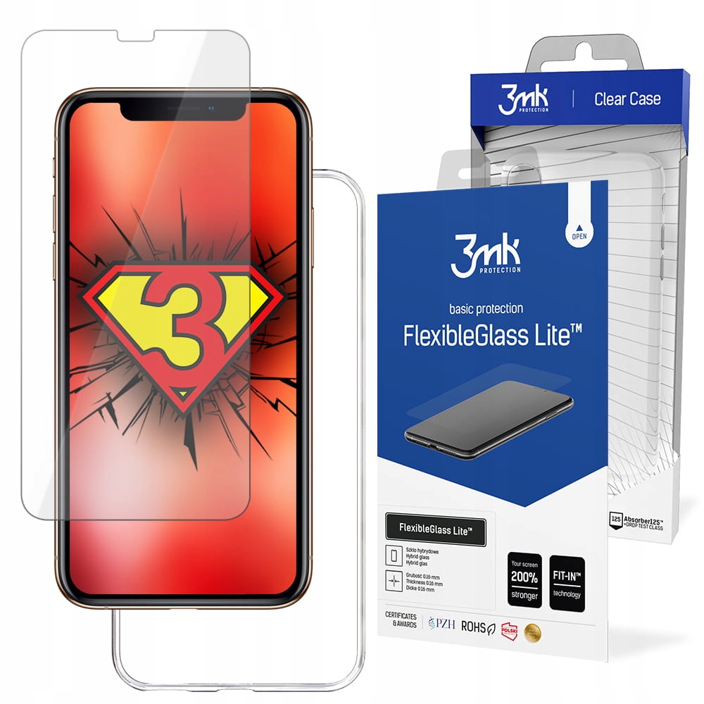 

Clear Case Etui + Szkło 3mk do iPhone 11 Pro