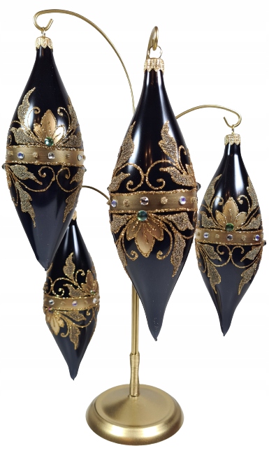 

Bombki Choinkowe Szklane Ręcznie Malowane Sopel