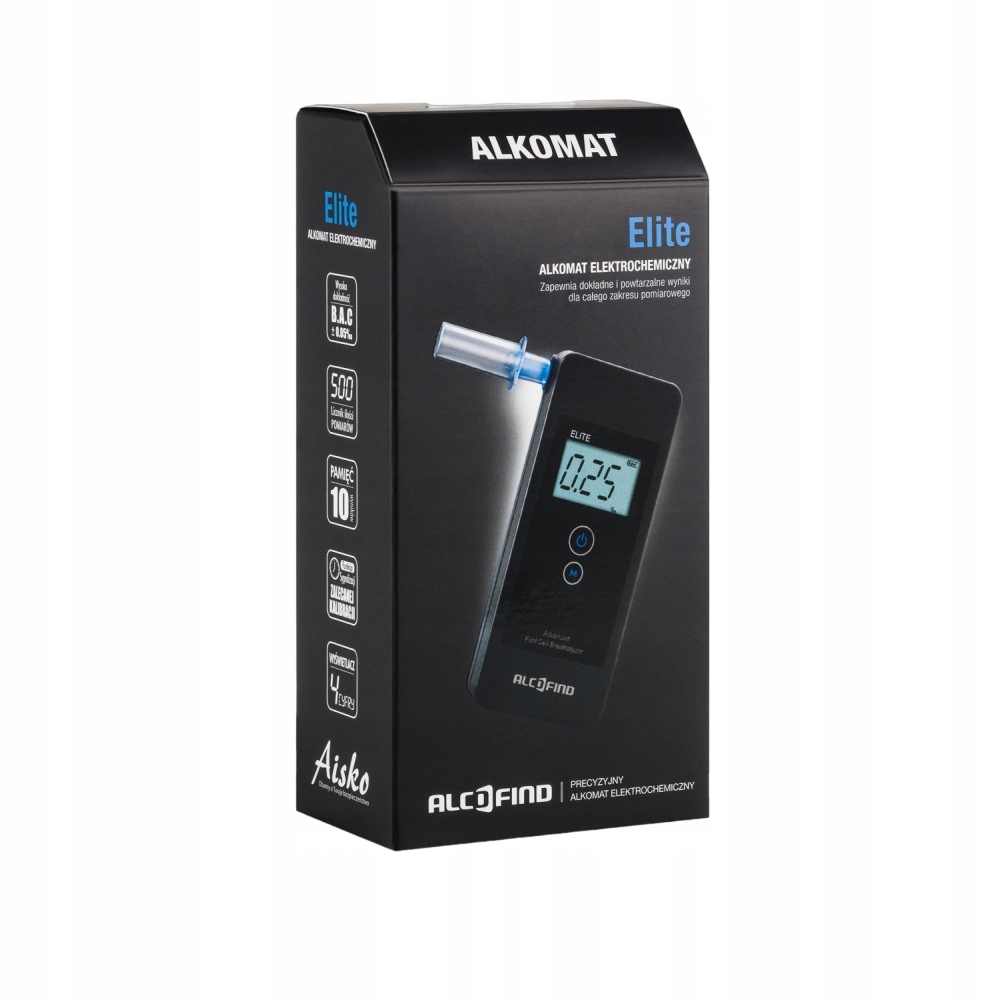 Alkomat AlcoFind Elite + kalibracje + pokrowiec Marka AlcoFind