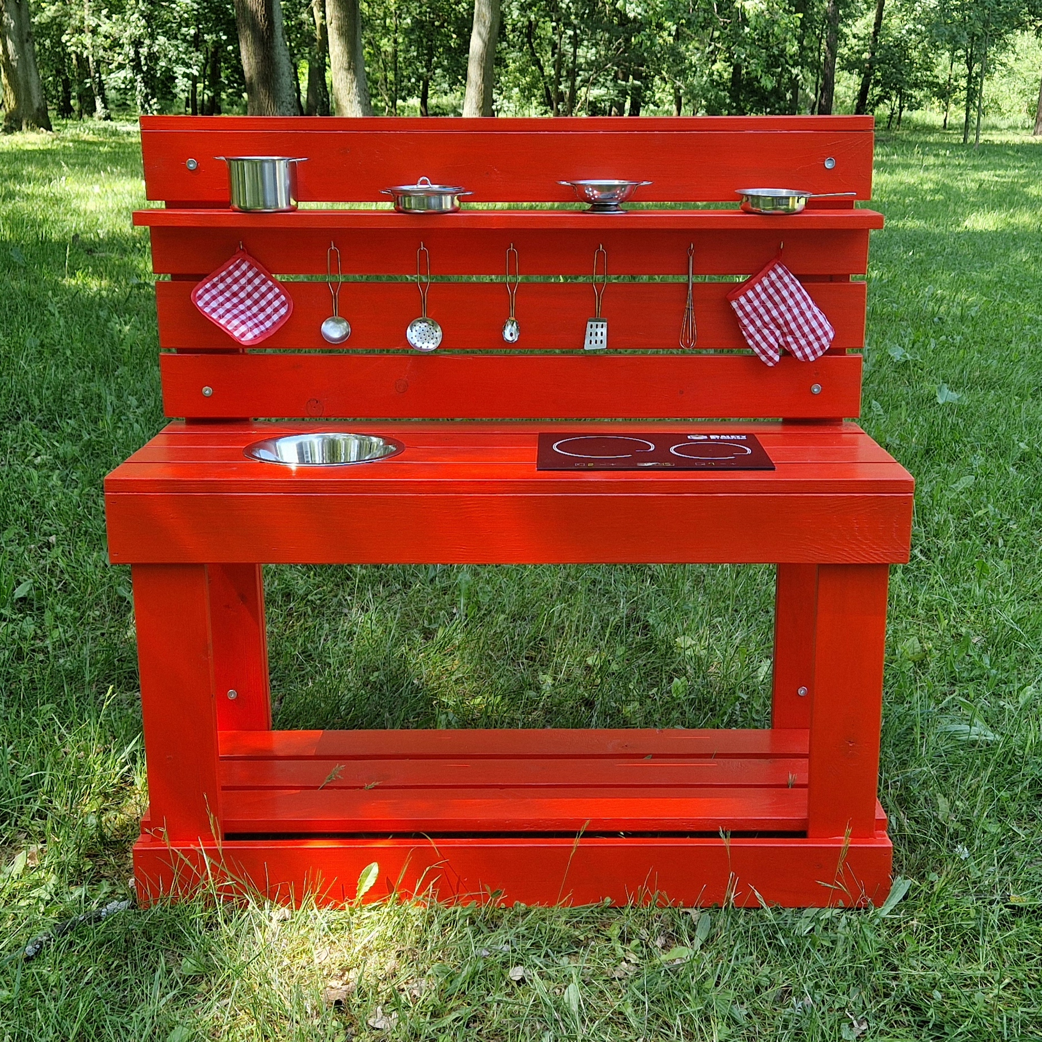 Kuchnia błotna z akcesoriami Czerwona EAN (GTIN) 5904165631466