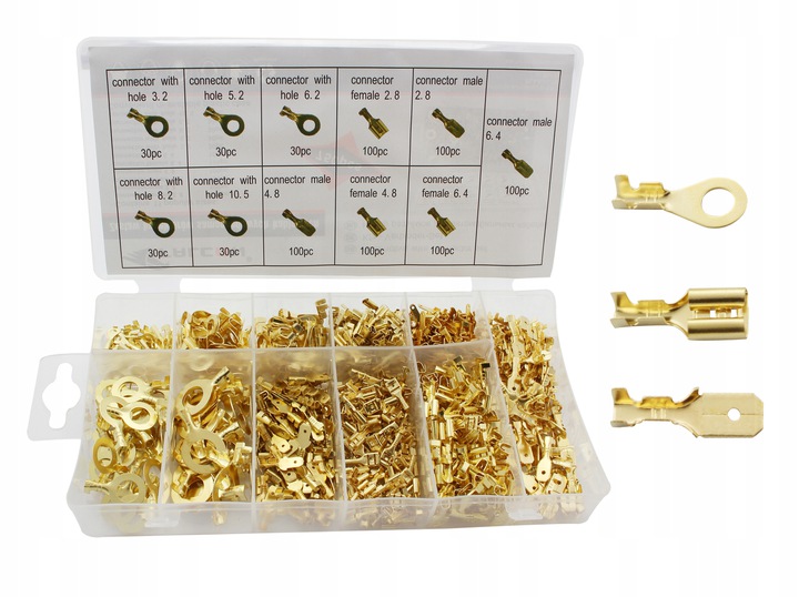 KONEKTORY ZESTAW KONEKTORÓW SAMOCHODOWYCH 750 SZT Marka SilverTools