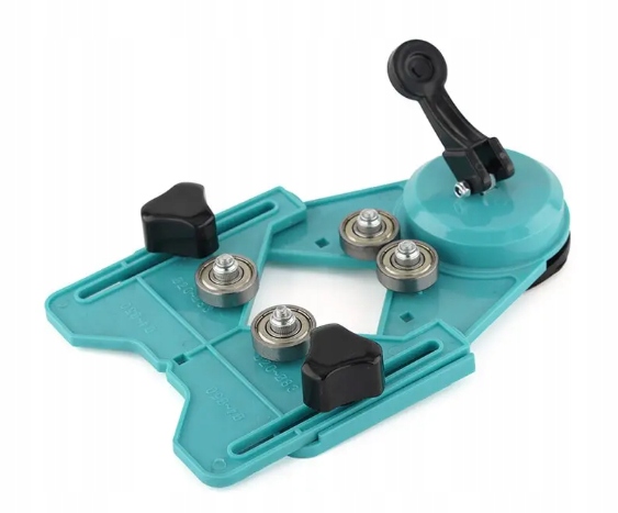 7ctools Pvc šablona s přísavkou pro děrovačky Nastavitelná vodicí lišta 20-80 mm