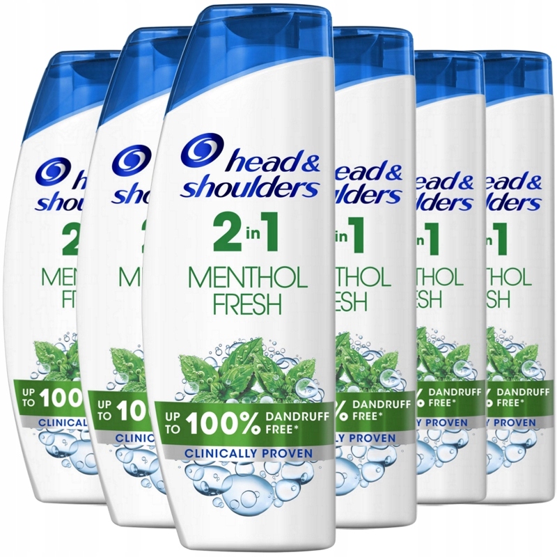 Head & Shoulders Szampon do włosów przeciwłupieżowy Miętowy 6x400