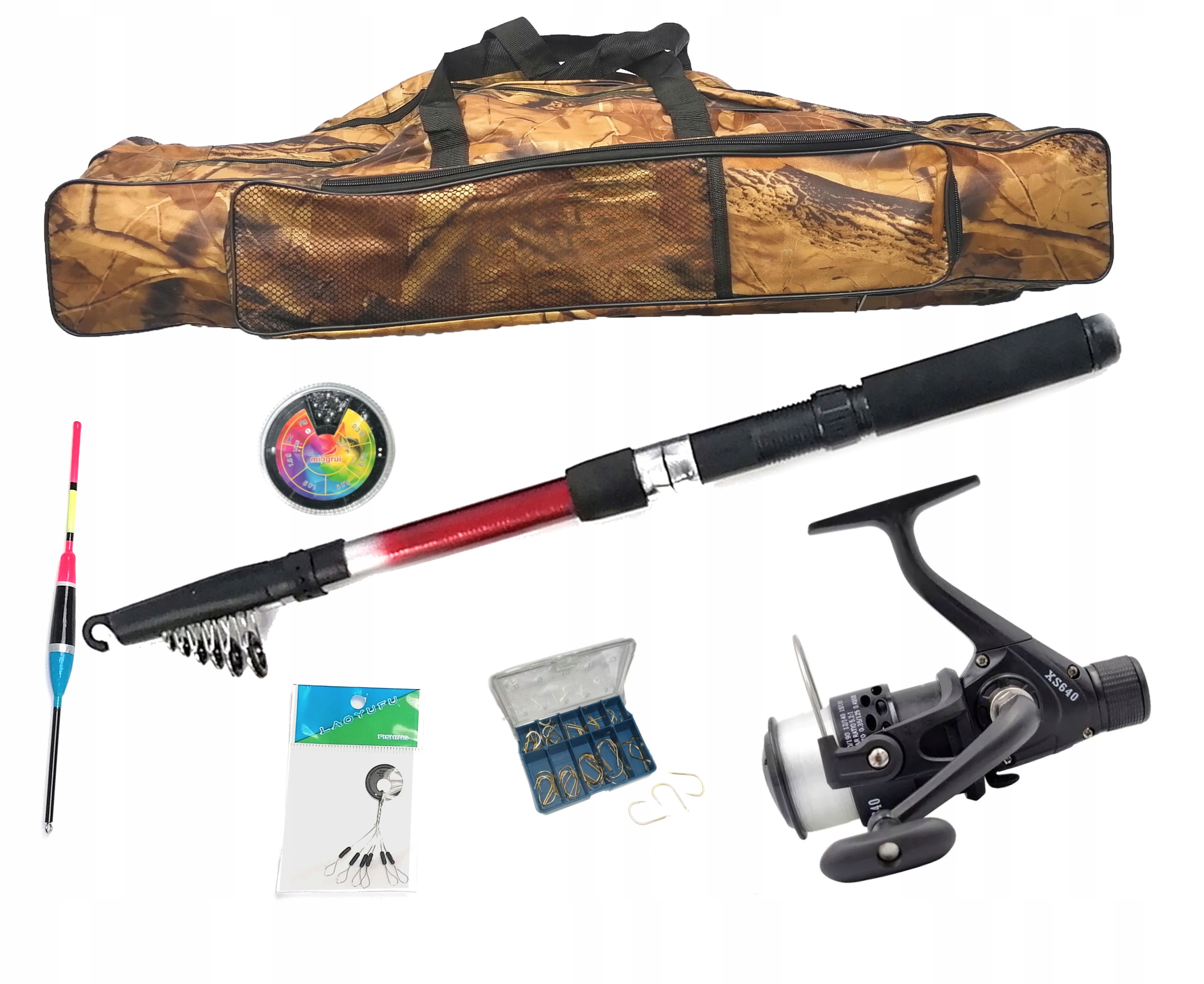 Zestaw Wędkarski D SPŁAWIK POKROWIEC z gratisami