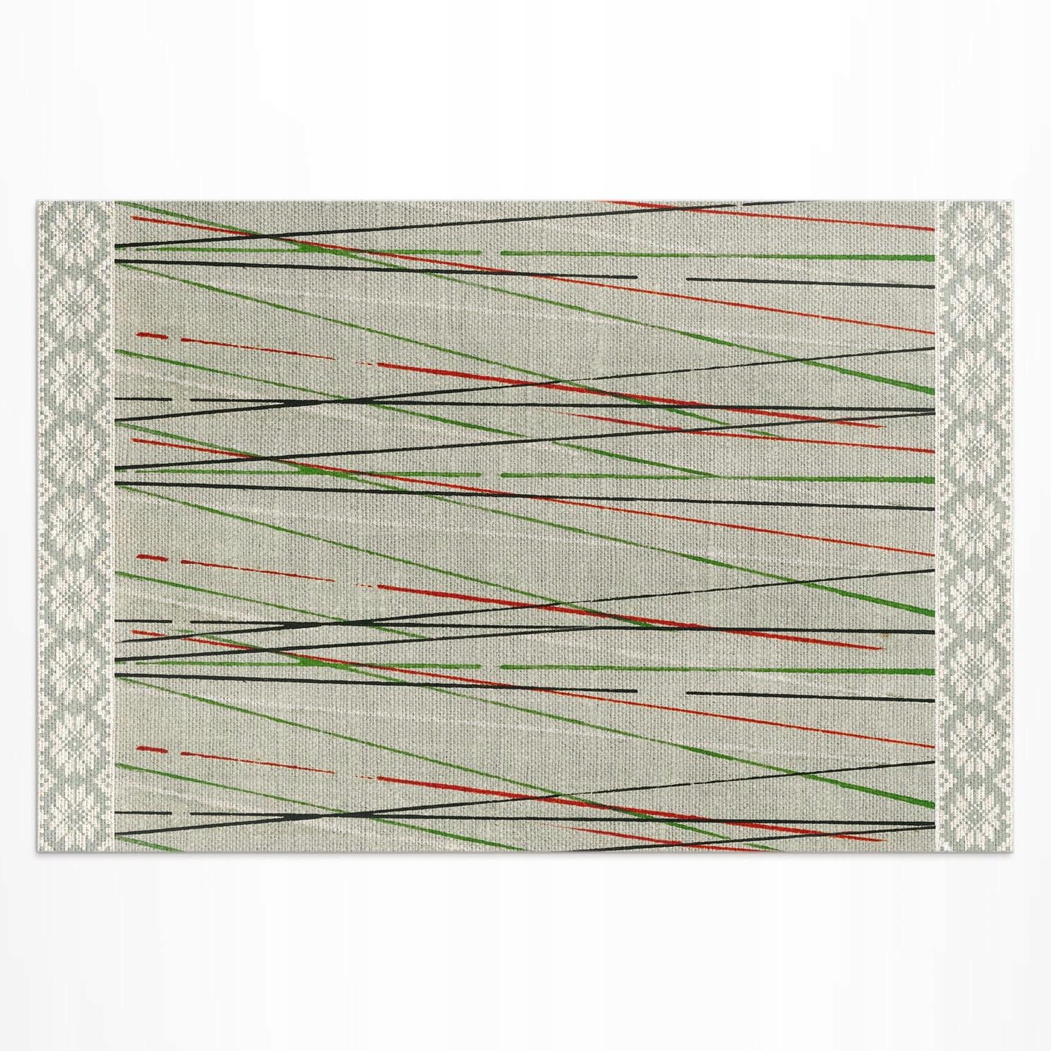 Vinylový vonkajší koberec Japonský strom imitácia tkaniny 100 x 150 cm