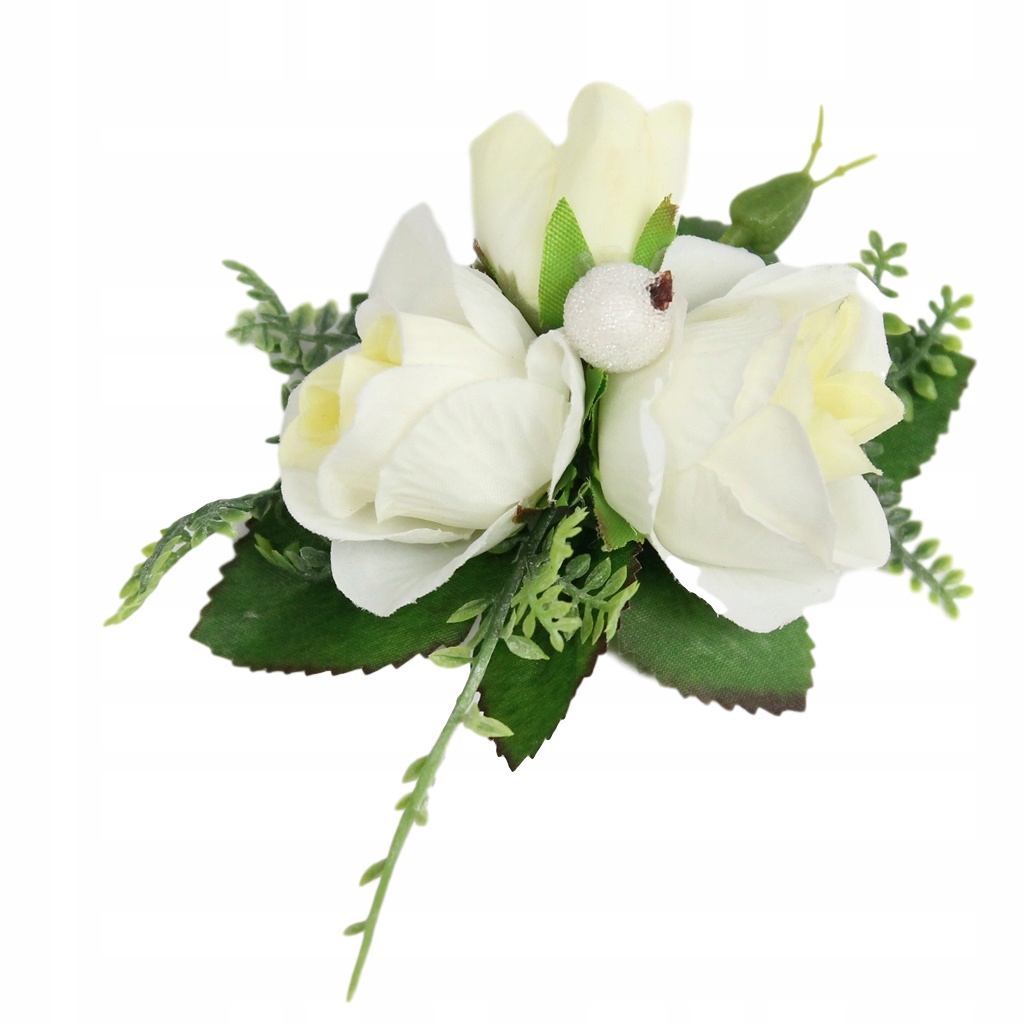 

Przypinka butonierka róża Krem Biel rodzice ślub