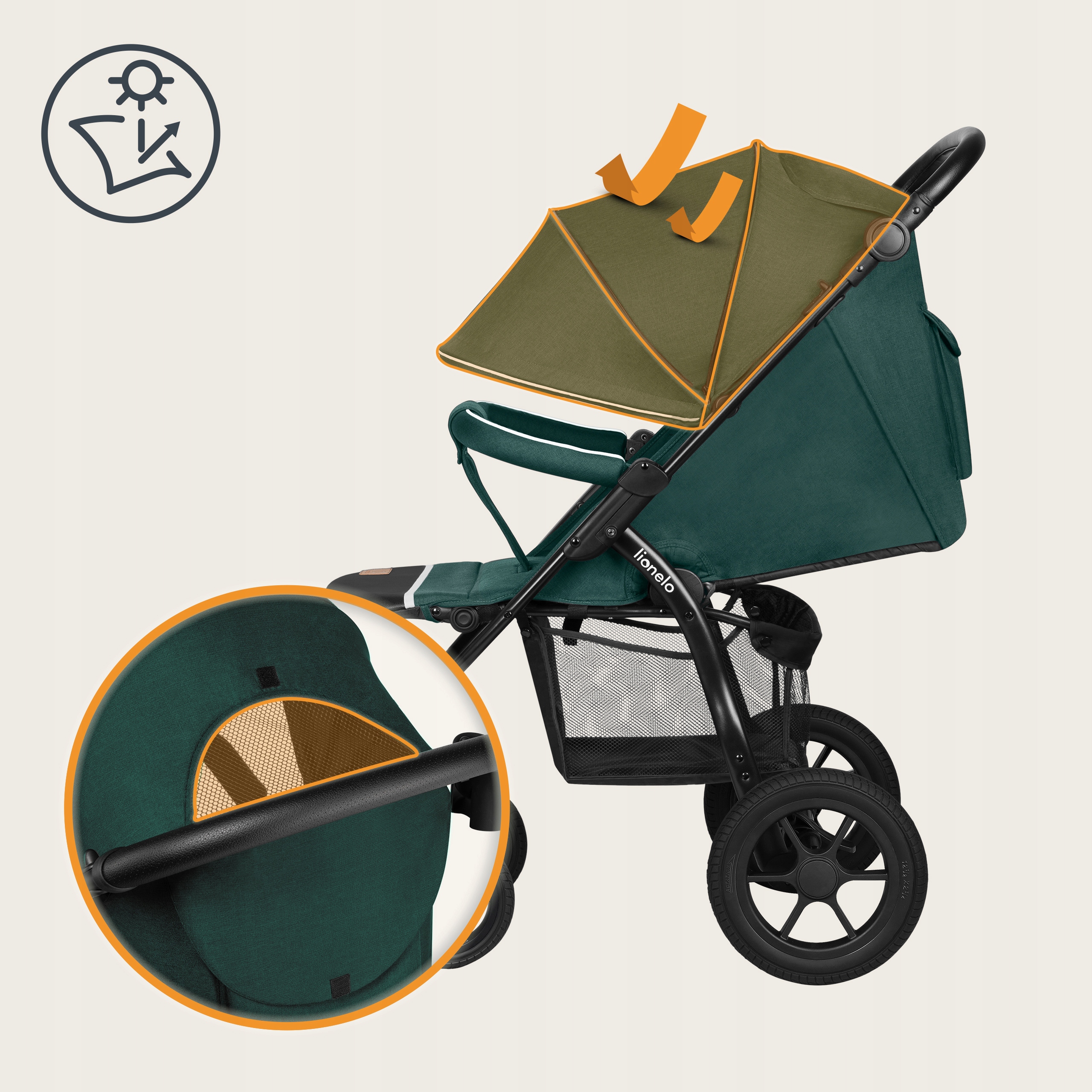 WÓZEK SPACEROWY LIONELO ANNET TOUR 22KG DUŻE KOŁA MOSKITIERA AMORTYZATORY EAN (GTIN) 5903771703086