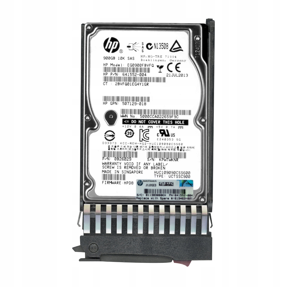 Hp 641552-004 900GB 10K SAS-2 2.5'' EG0900FBVFQ