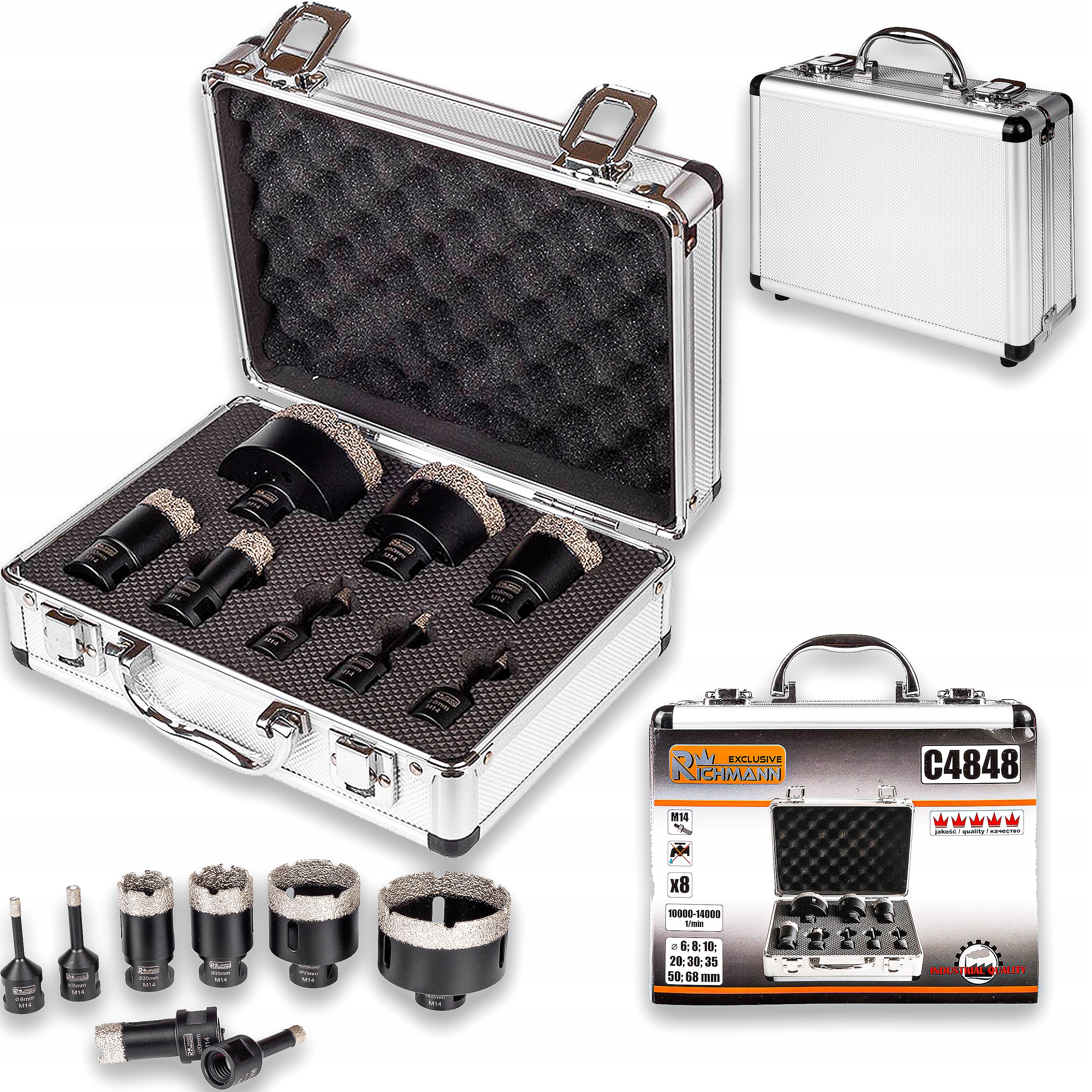 RICHMANN OTWORNICE DIAMENTOWE 6-68MM M14 8 ELEM.