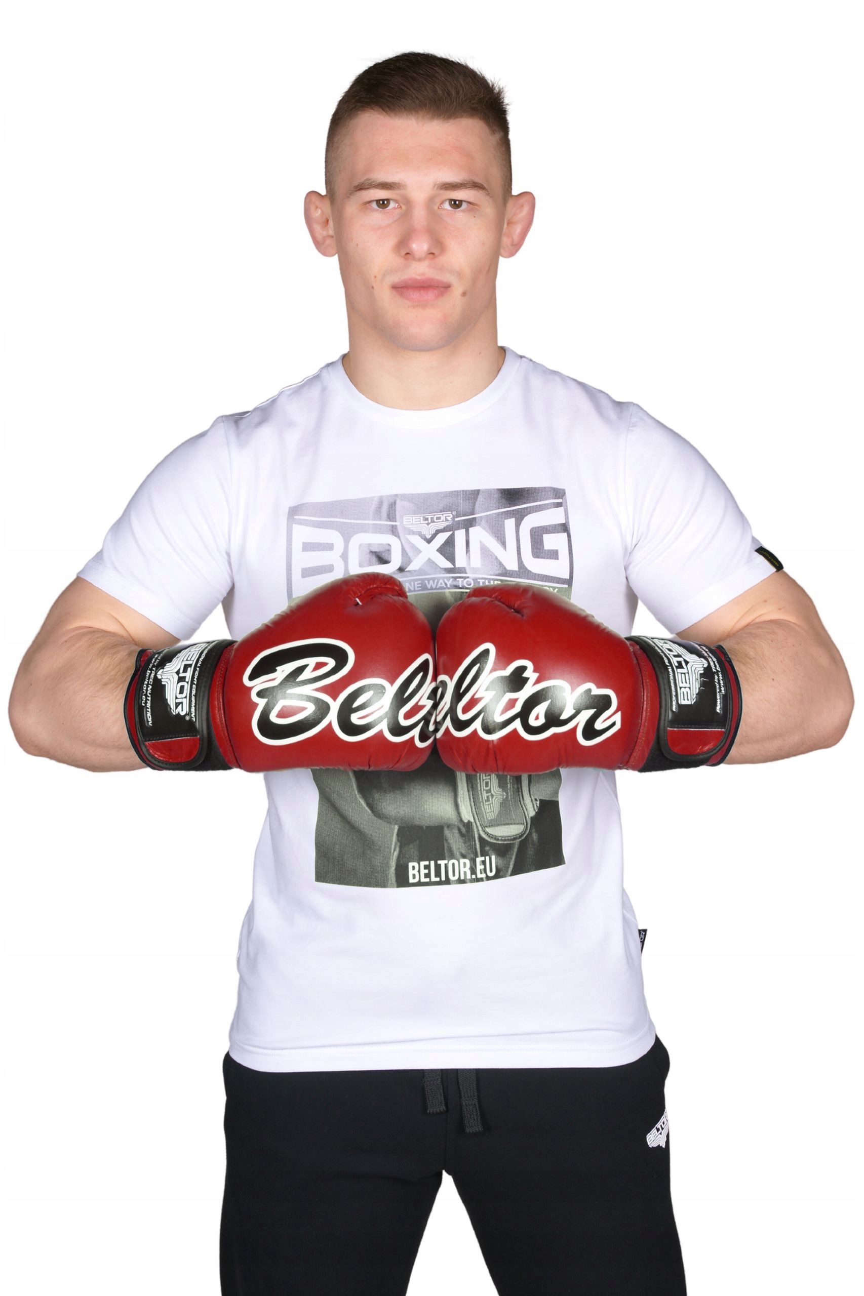 BELTOR RĘKAWICE BOKSERSKIE TRENINGOWE VICTOUS CZERWONE 16 OZ Model Victous