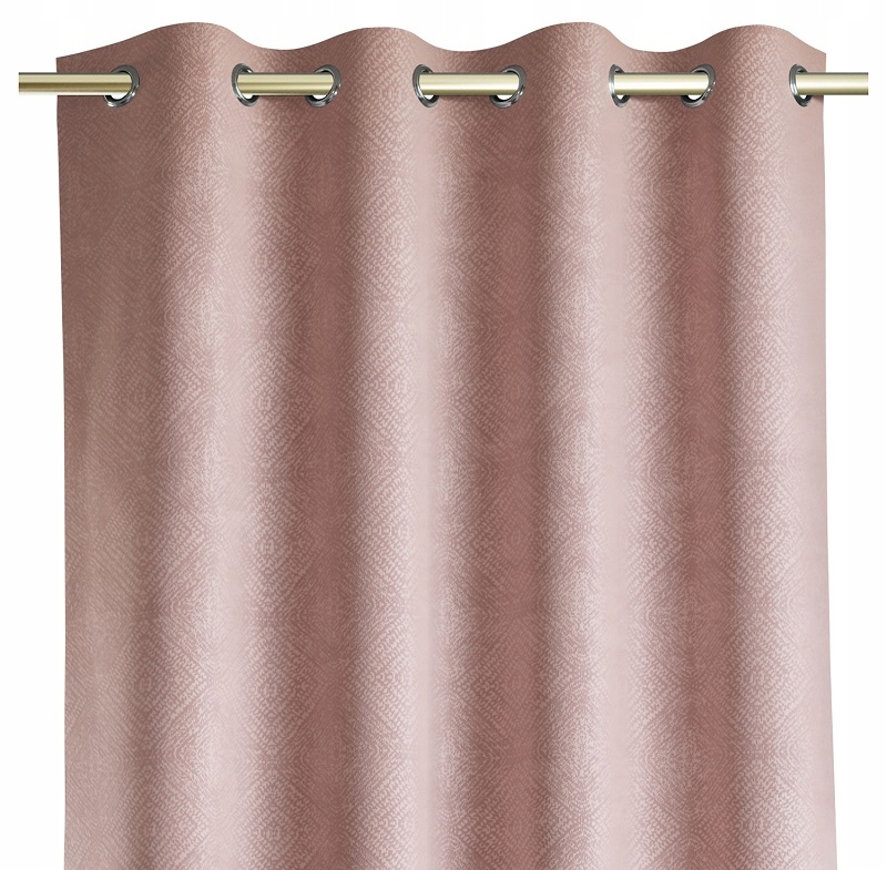 

Zasłona Tłoczony wzór Salon140x250 Pudrowy Róż