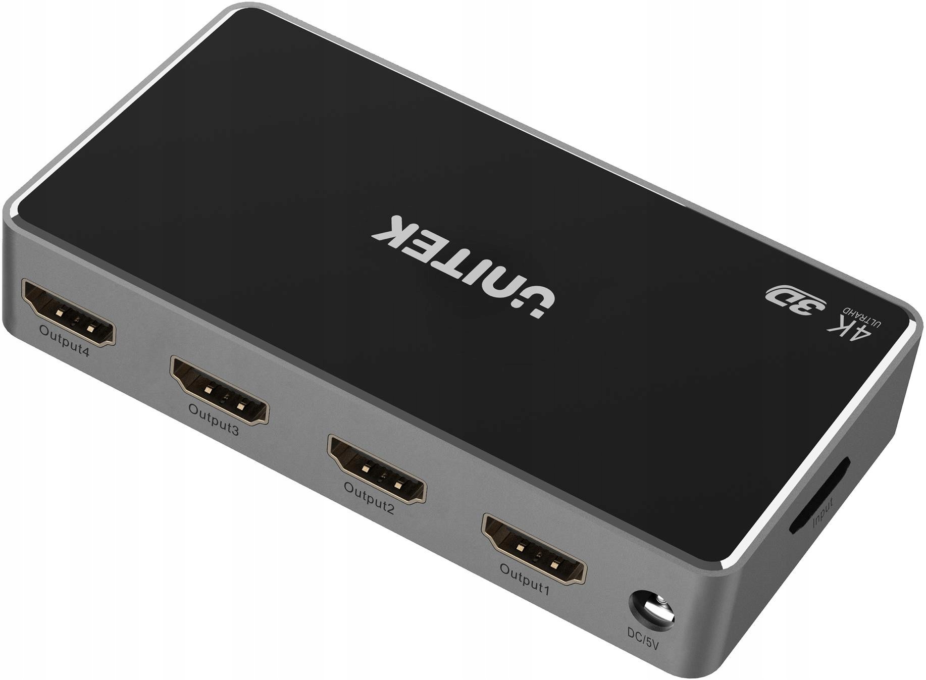 Unitek V1109A Rozgałęźnik sygnału Hdmi 1.4b 1 IN-4 Out 4K