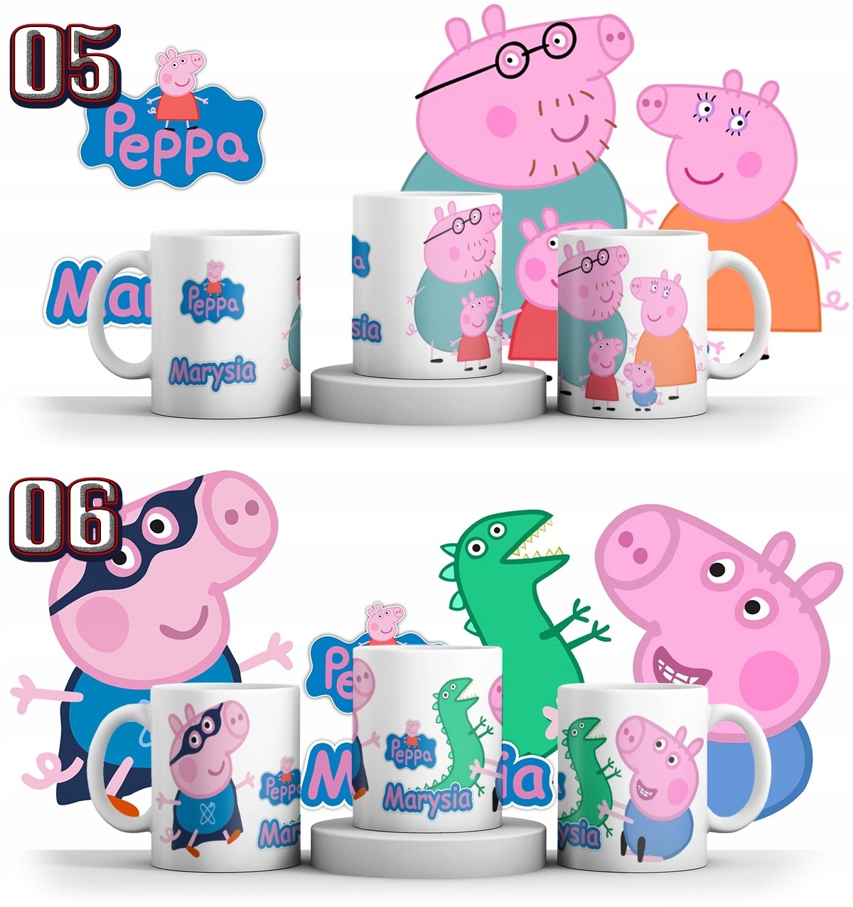 KUBEK ŚWINKA PEPPA PEPA + IMIE + KARTONIK Rodzaj gadżetu filmowy