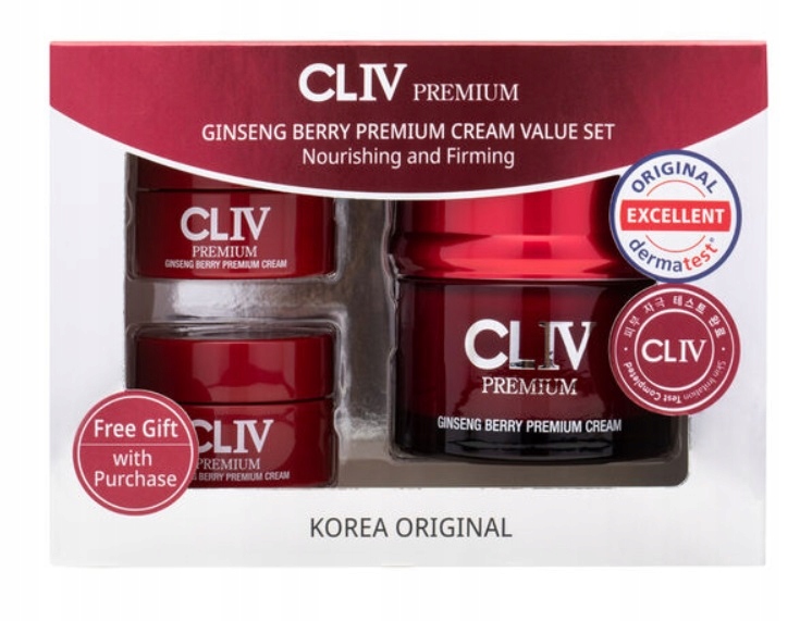 CLIV Premium Ginseng Berry Cream Set Krem Odżywczo Ujędrniający Zestaw