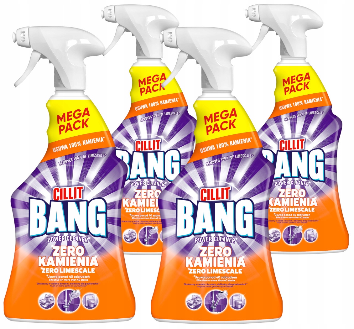 Levně Sada Cillit Bang Zero Kámen čisticí sprej 4 x 900 ml