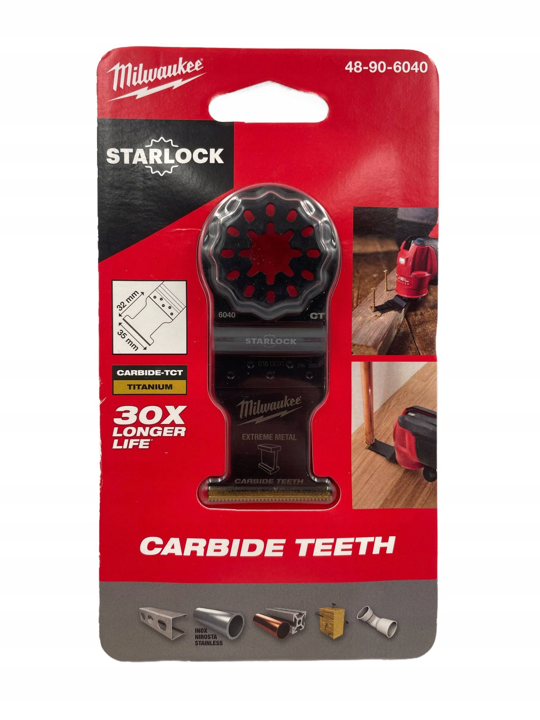 Pilový List 35 x 32 mm pro multinářadí TCTTi Starlock Milwaukee 48906040