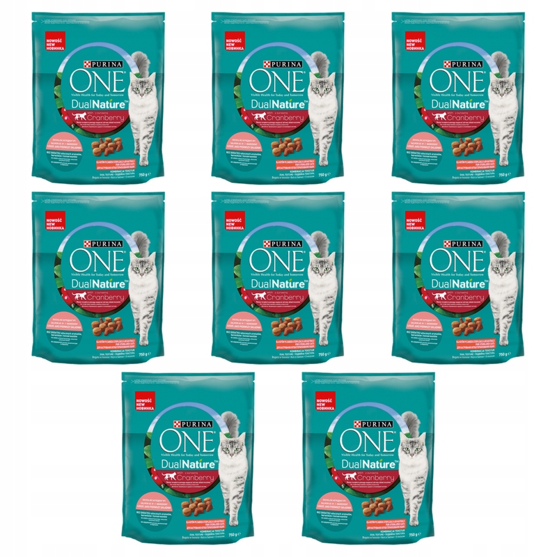 Purina One Dual Nature Sterilised losos brusinky 750 g X8