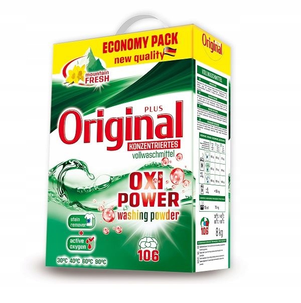 Original Oxi power Proszek do prania universal 8kg
