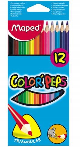 Maped pastelky trojité Color-Peps 12ks tenké