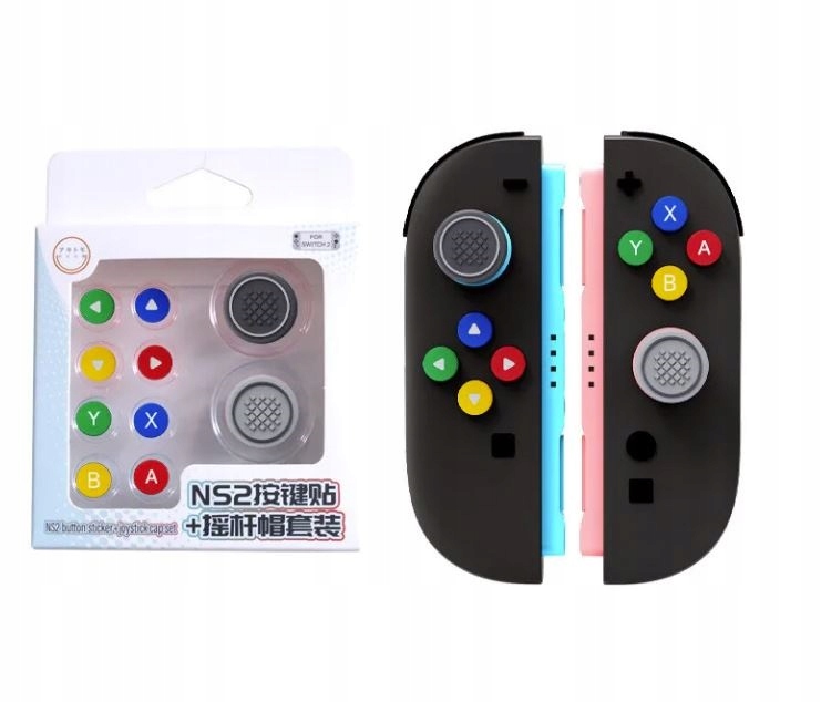 ZESTAW 10w1 GUMKI NAKŁADKI TUNING DO KONSOLI NINTENDO SWITCH 2 NS2 SW2