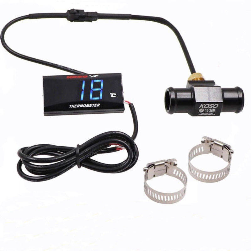 Displej Teploty Motoru LCD Slim Indikátor Teploměr Motocykl Sada