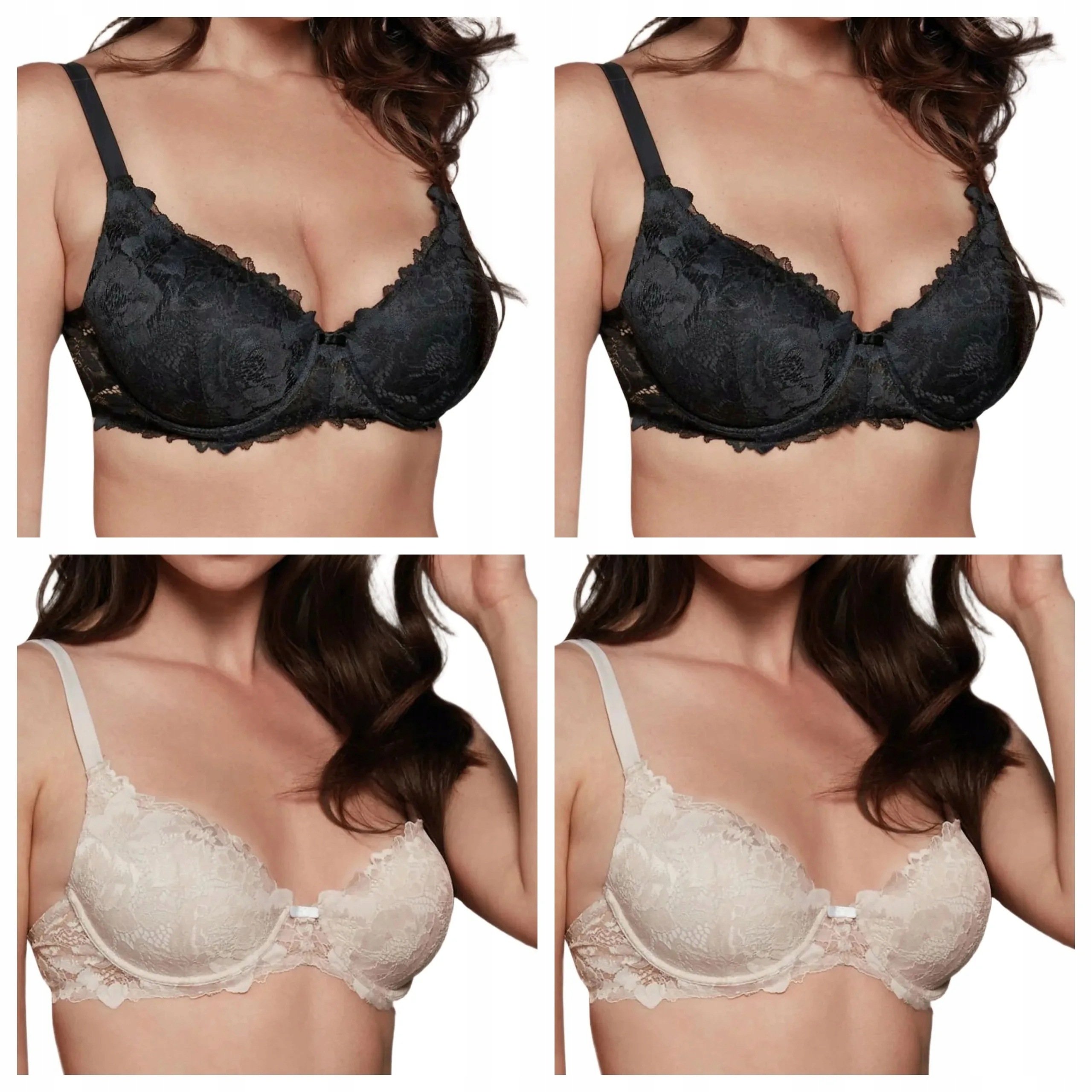 4x Podprsenka Lormar Comfy 401L 2x talco 2x černá 90B