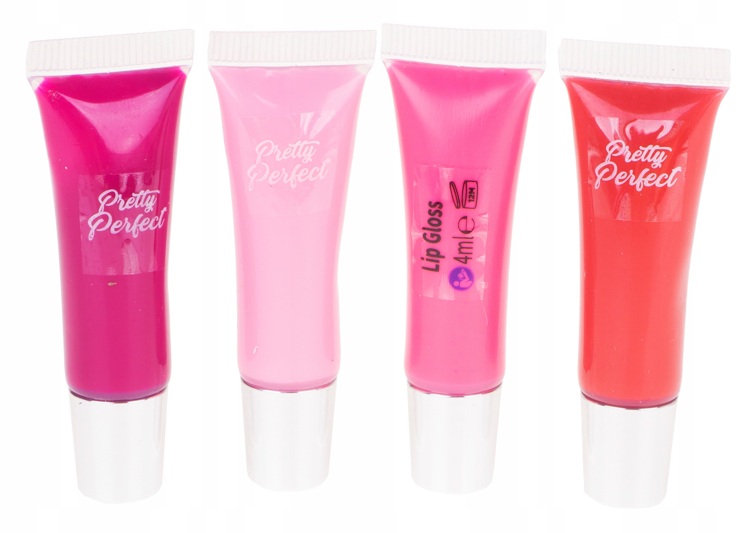 BŁYSZCZYK DO UST ZESTAW 4x BŁYSZCZYK 4ML KOLOR