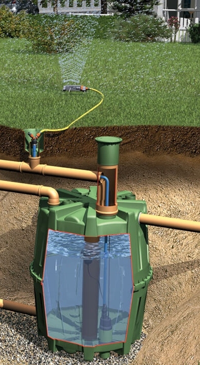 PODZIEMNY ZBIORNIK NA WODĘ DESZCZÓWKĘ 1600L EAN (GTIN) 3700232109577