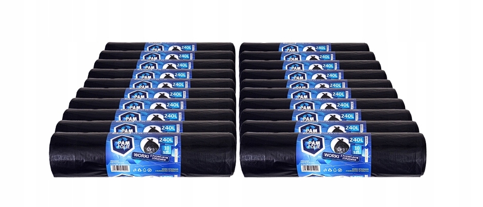 Levně Stavební pytle na odpadky 240L 10 ks velké, silné