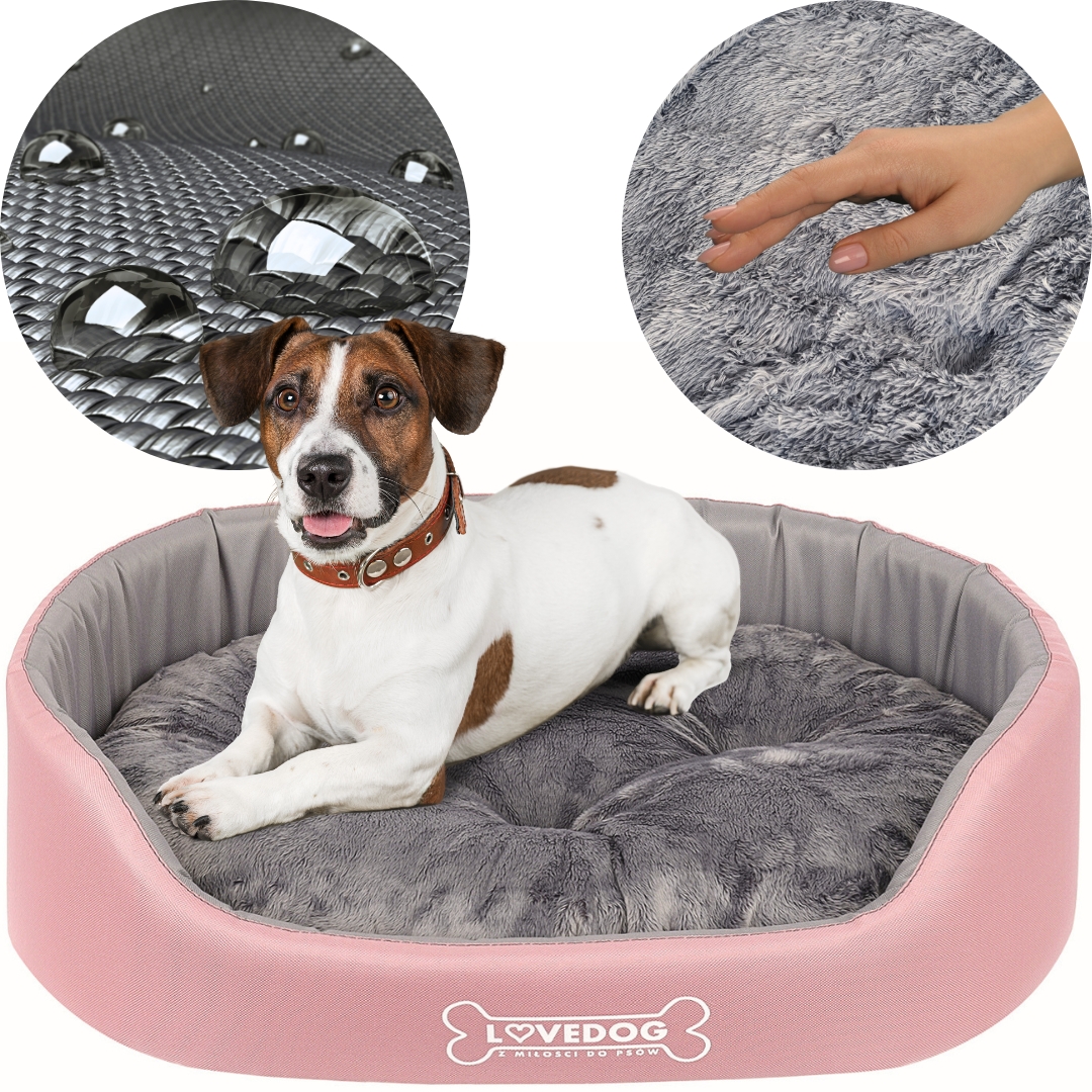 Legowisko dla psa kota Z Poduszką posłanie kanapa kojec Lovedog L 70x60