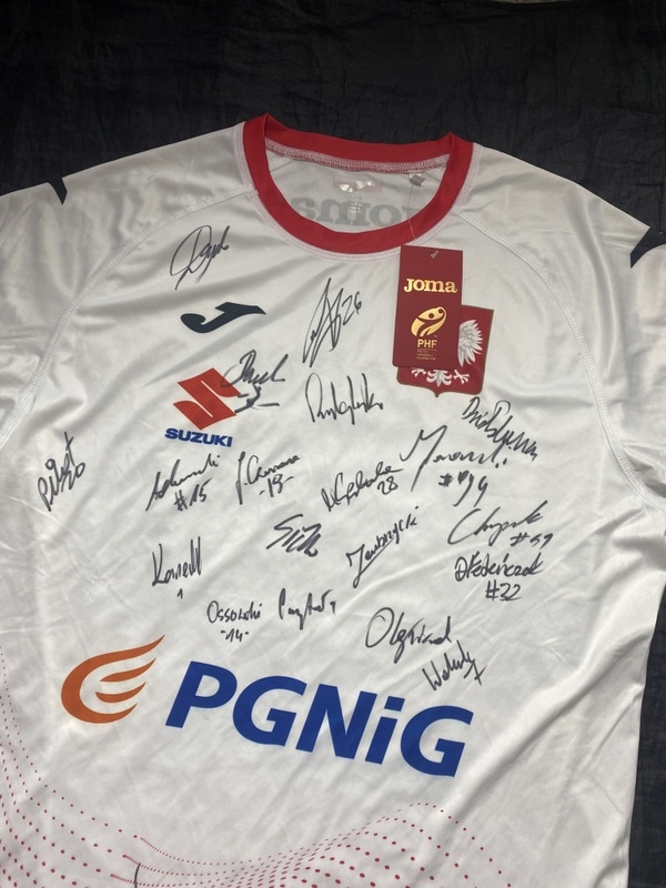 POLSKA JOMA koszulka reprezentacji POLSKI z autofrafami PIŁKA RĘCZNA rozm L EAN (GTIN) 8424309608231
