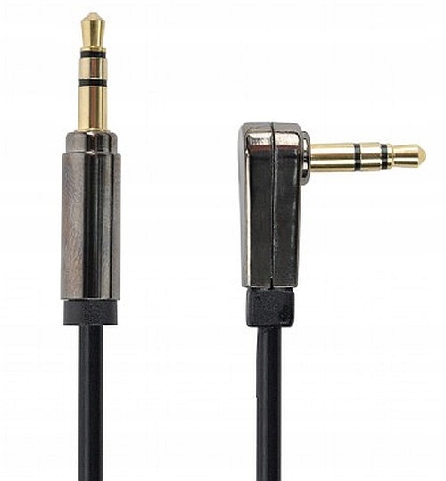 

kabel audio mini jack 3.5mm wtyk-wtyk kątowy 1.8m