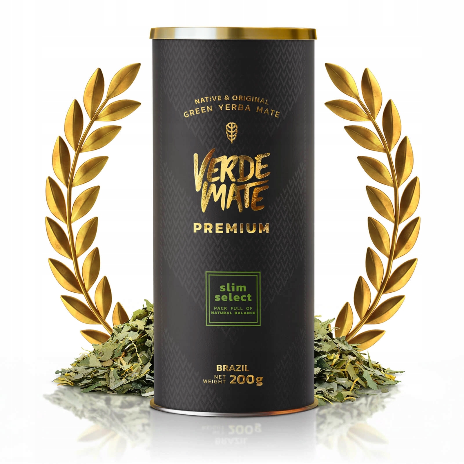 Yerba Maté Verde Mate Green Premium Slim Select 0,2 kg 200 g Energie 7/8 mm