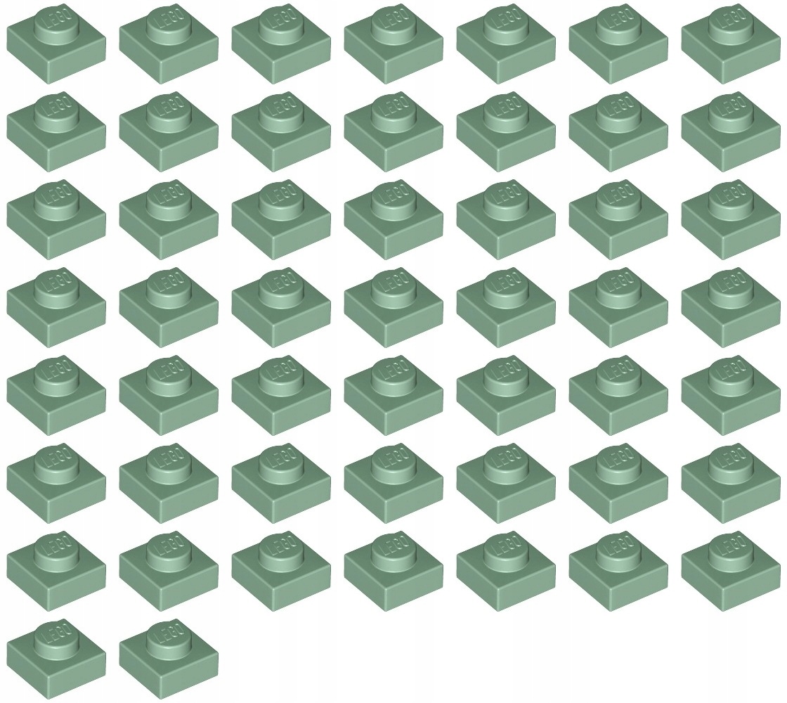 

Lego 3024 Płytka 1x1 sand green Nowa (10g) 51 szt.