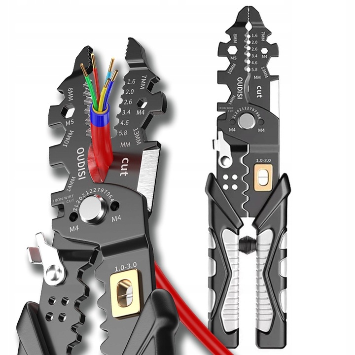 Wielofunkcyjne szczypce dla elektryków ZACISKARKA KONEKTORÓW NIEIZOLOWANYCH