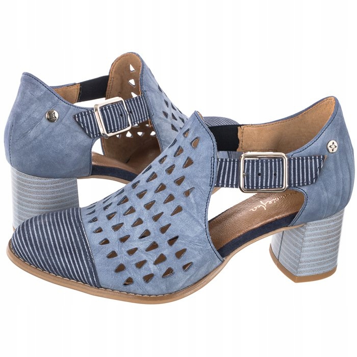 

Buty Damskie Czółenka Maciejka Niebieskie 04962-06