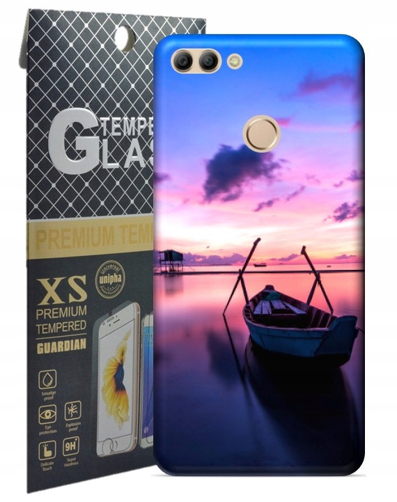 

Etui case plecki + Szkło do Huawei Y9 2018 Wzory