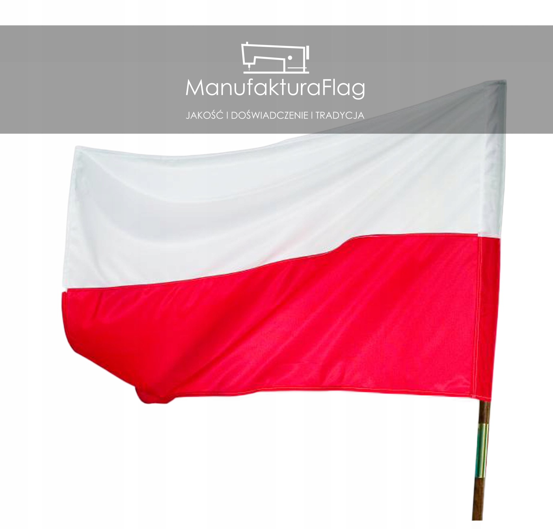 FLAGA POLSKA FLAGI POLSKI 112x70 cm MOCNA Producent ManufakturaFlag Rodzaj flaga