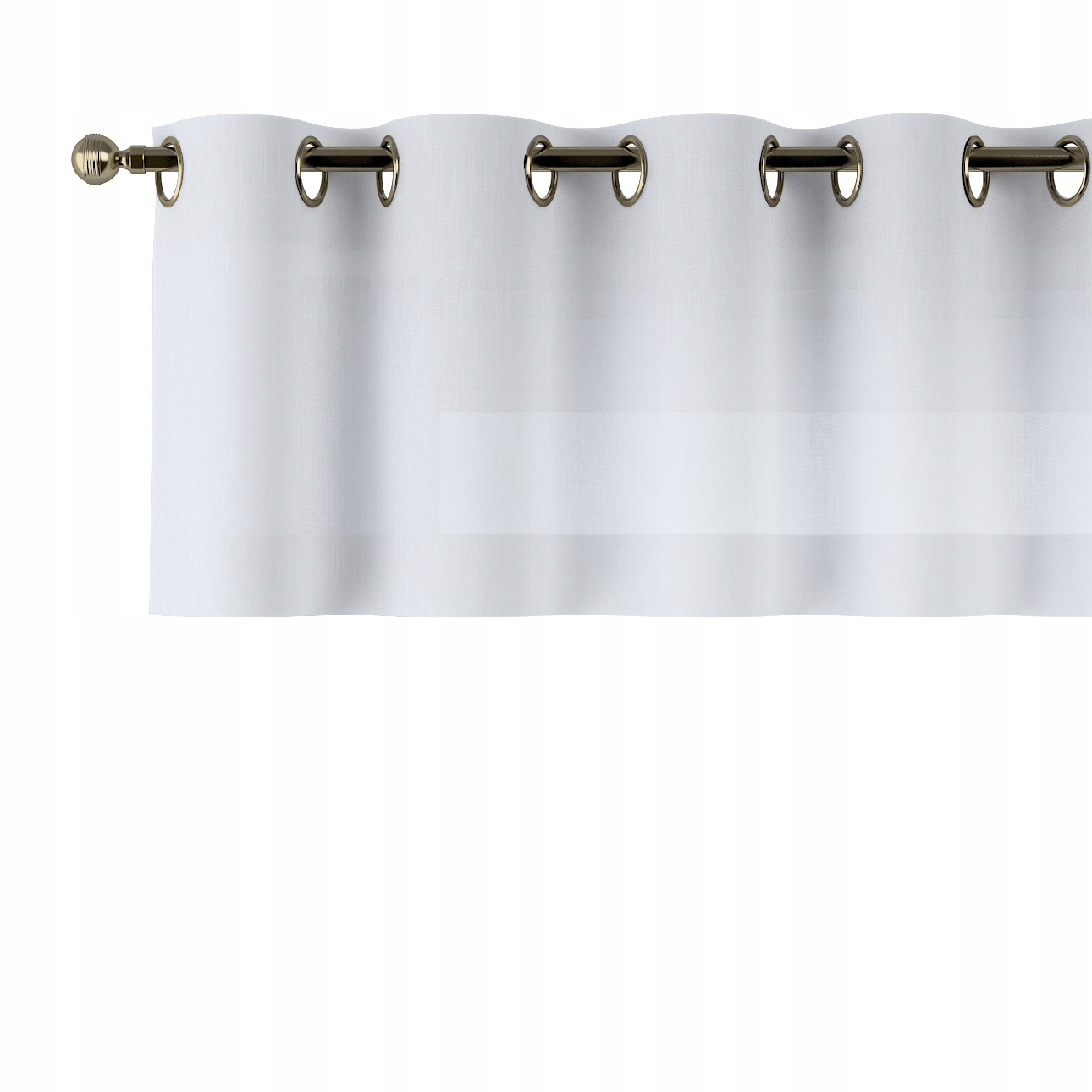 Lambrequin na kolieskach 390 x 40 cm biely