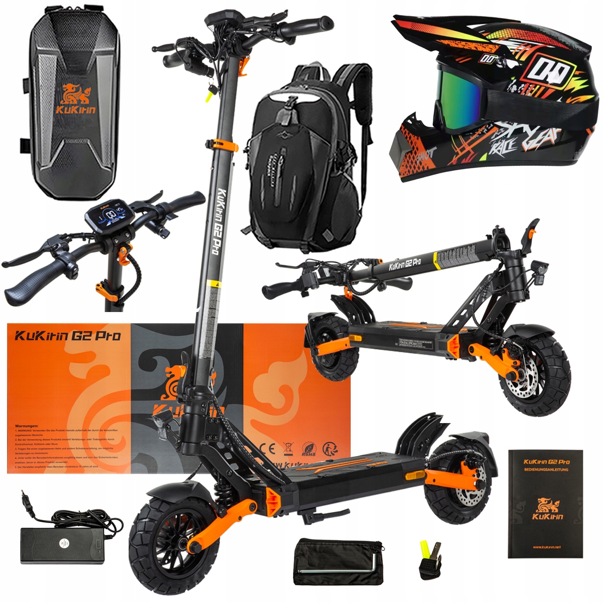 Pojazd Elektryczny KuKirin G2 Pro Abe 500w 48V 15.6AH 65KM 25KM/h +Dárek