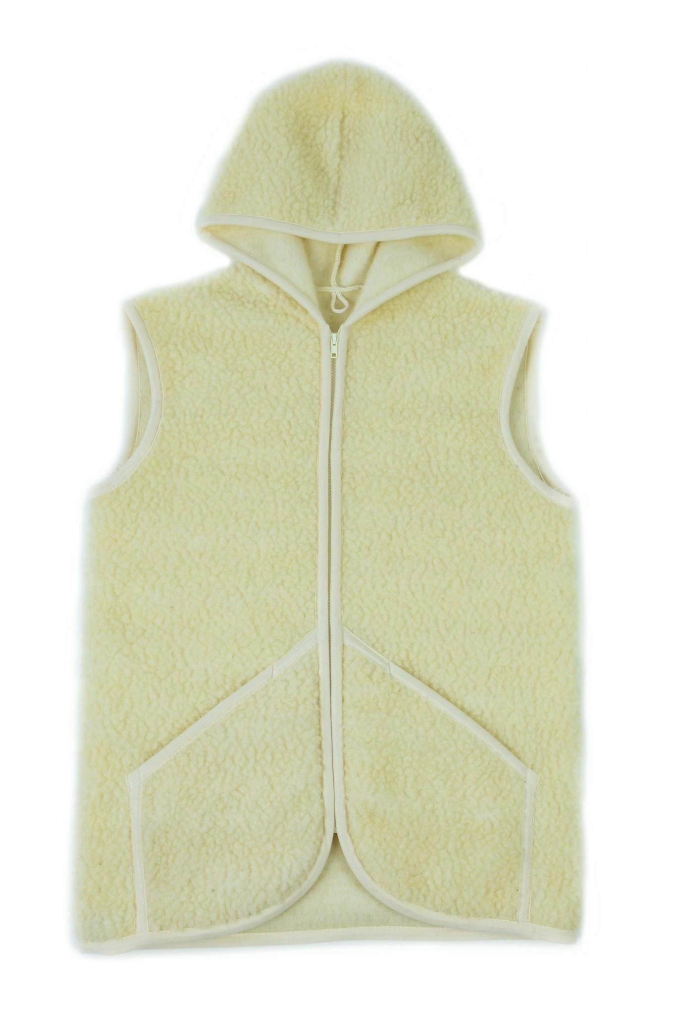 Merino vlněná vesta Tafara přírodní XXL – rehabilitační výrobky