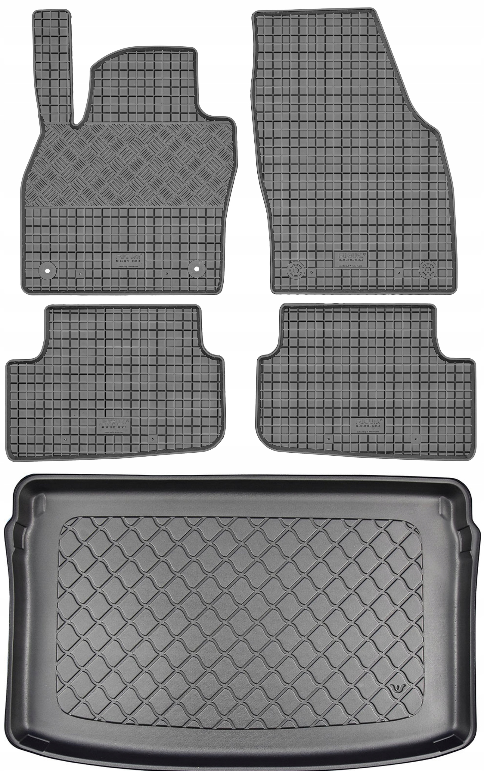 Audi A1 Gb Sportback (5-dverový) od roku 07.2018 Sada Koberce batožinový priestor