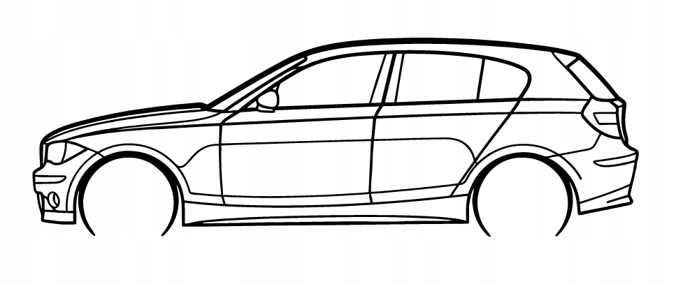 nástěnná dekorace Obraz do auta Bmw E87