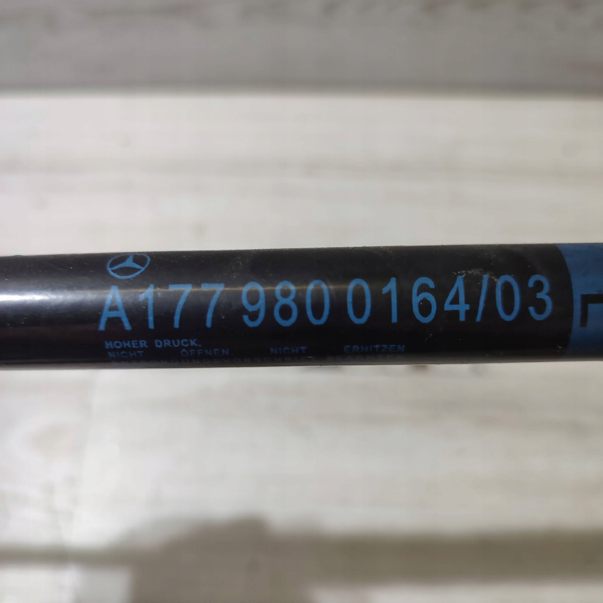 damper bonnet boot rear part side left Mercedes-Benz A W177 A1779800164