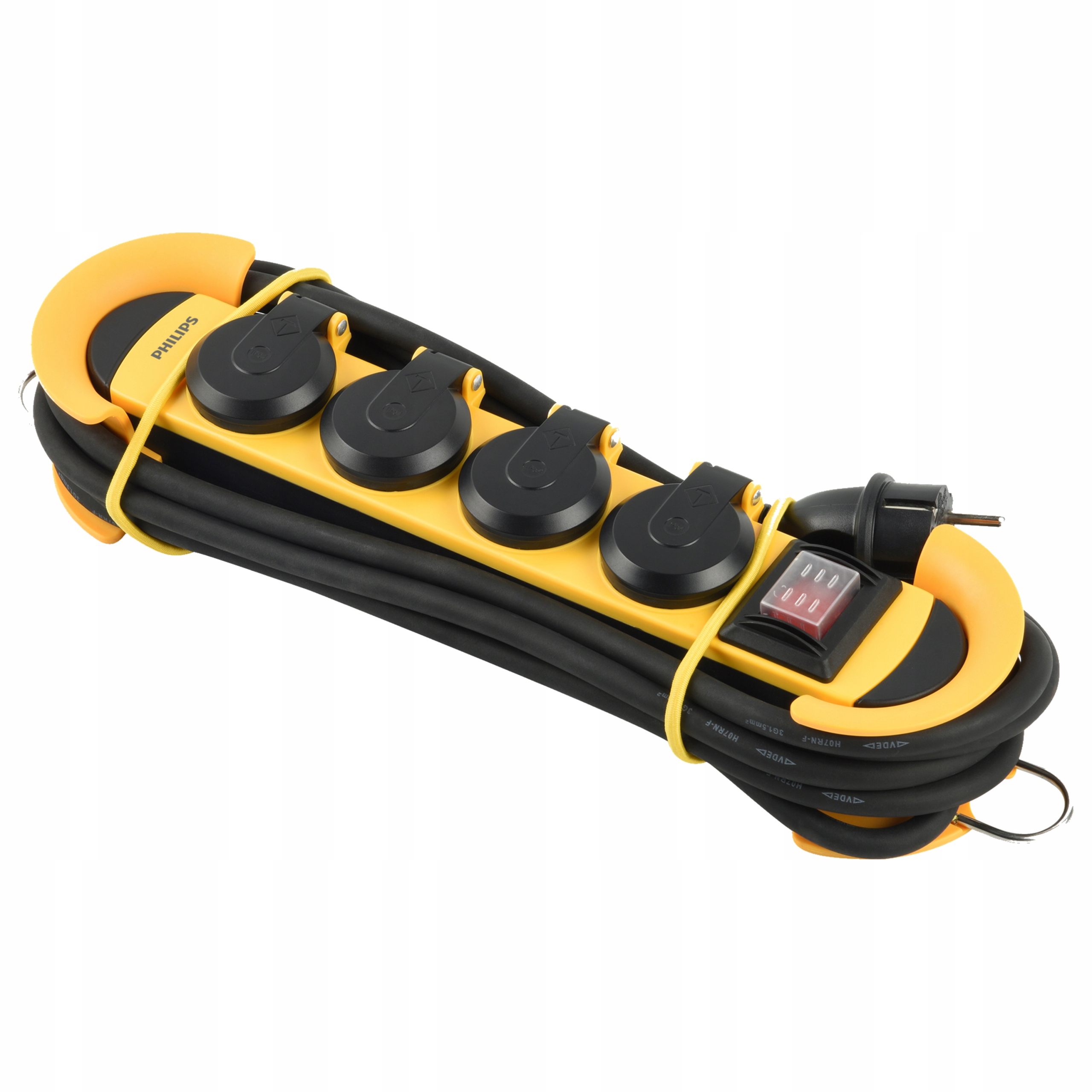 Stavební prodlužovací kabel 16A 5 m se 4 zásuvkami pro práci v dílně