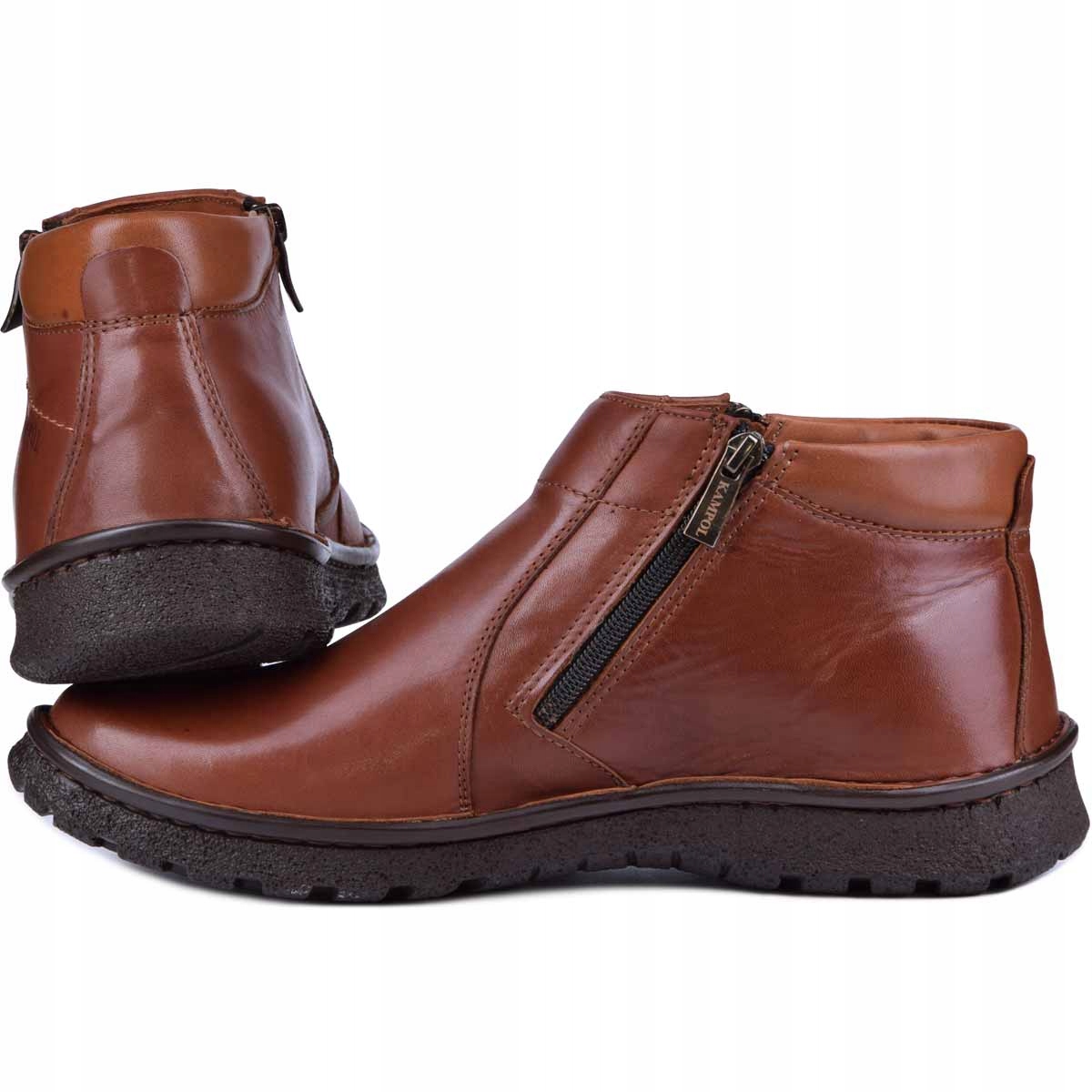 Trzewiki męskie ocieplane buty zimowe polskie 47 Model 130/BR