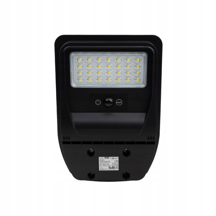 Led pouliční lampa solární 50W 800lm 4000K akumulátorová Ecolight