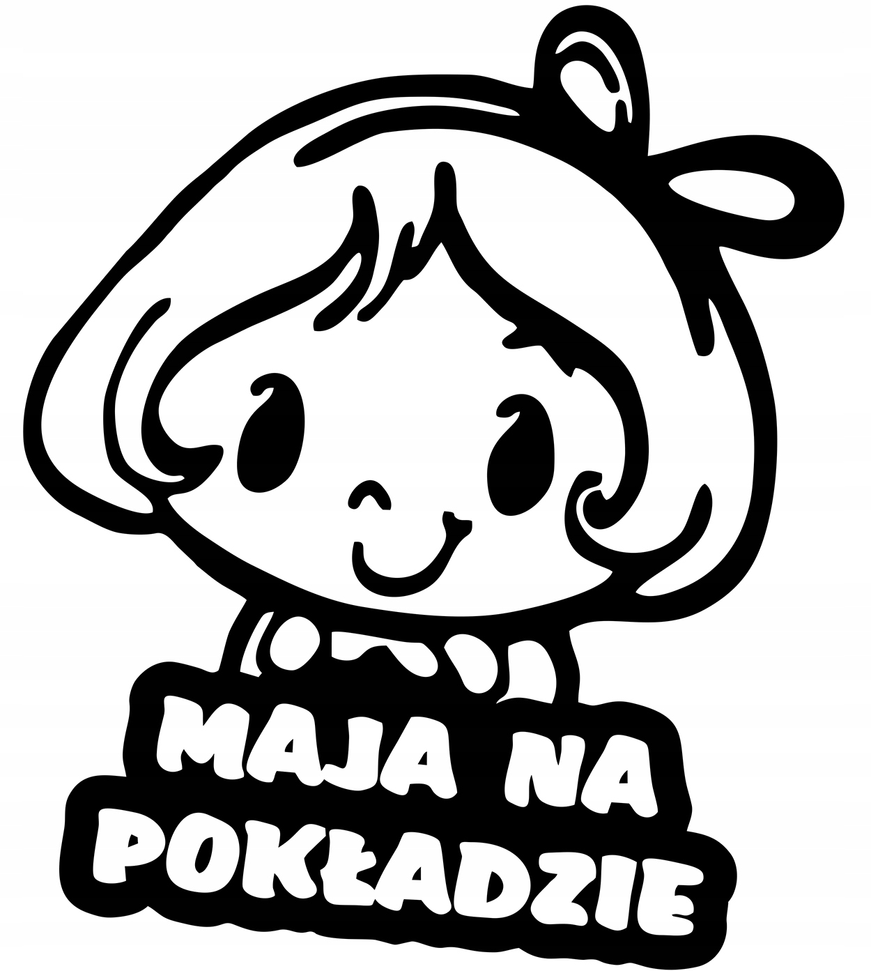 

Maja W Samochodzie naklejka w aucie 18x15